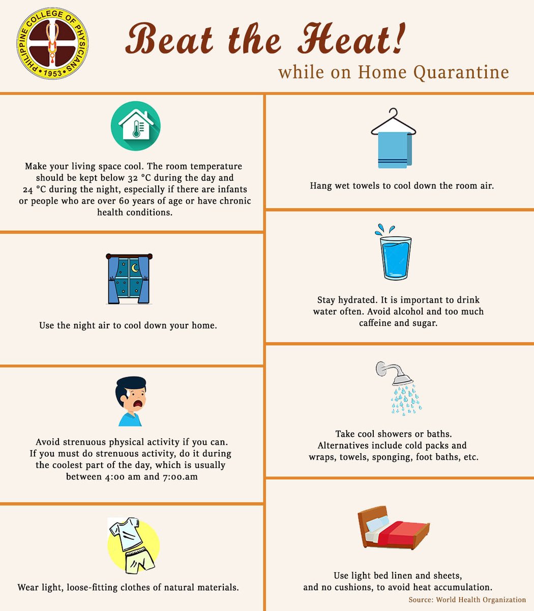 pcp1953's tweet photo. Protect your health from extreme heat! These tips can help you and your family stay cool and safe during home quarantine. #IMcares https://t.co/FWHib1feBj