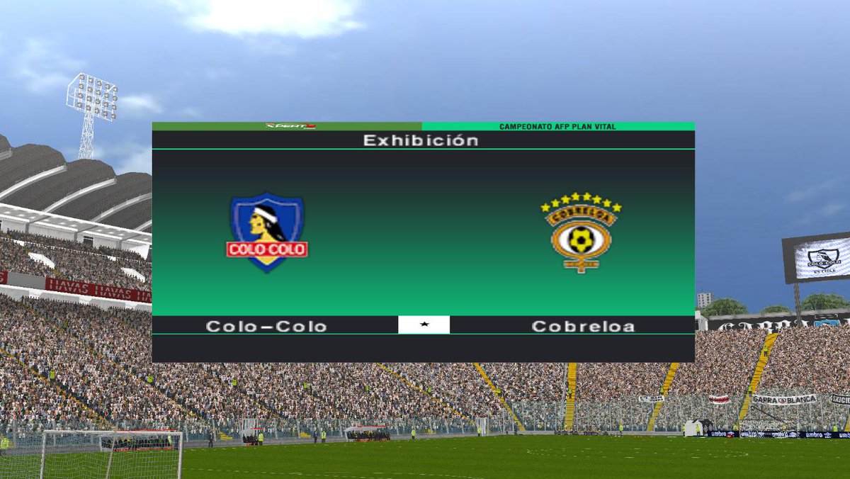 ProEvolutionChi's tweet photo. Disfruta de un clásico Albo-loíno junto a PECH KING PATCH 2020!
@ColoColo vs @Cobreloa_SADP
Descarga: https://t.co/lm3YzaKp3a
#PES6 #PES #ColoColo #Cobreloa #SomosPECH #CHILE #ANFP #LIGACHILENA https://t.co/0LiojgpSnZ