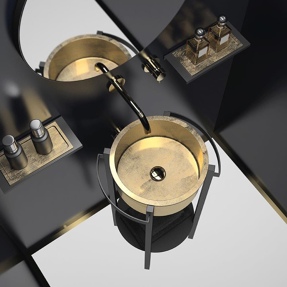 AlchemyAward's tweet photo. Tondo Plus is part of the @glassdesignit UNIKO cloakroom selection. Alongside #washstands in a wide variety of finishes &amp; sizes, there are matching #mirrors #accessories &amp; #shelves to create a harmonised look. #cloakroomdesign #cloakroom #smallbathroom #tinybathroom #smallspaces https://t.co/mLoFUd6V2M