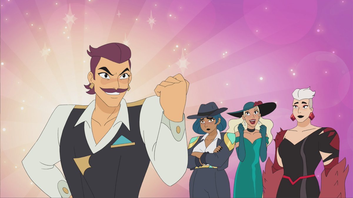 EPISODE SEVEN:: I am manifesting Princess Prom 2, celebrating a presumed victory, OR it's a more official celebration of Scorpia becoming a princess.: Peekablue and singing? She exists so...