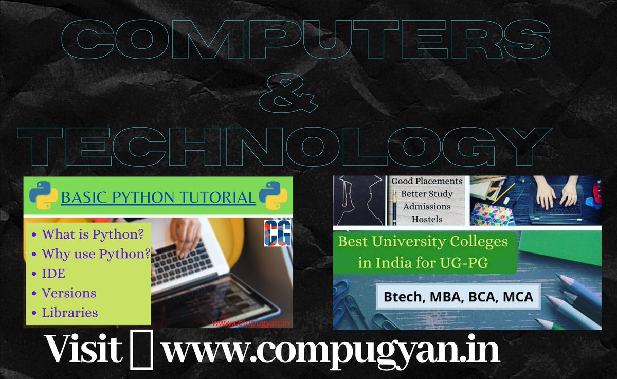CompuGyan's tweet photo. Compu Gyan - Computers &amp; Technology
>>> https://t.co/A3rbGSjceX
#technology #tech #digitalart #computing #DigitalMarketing #programming #Python #IoT #DataScience #MachineLearning #onlinelearning #StayHome #learning #India https://t.co/7NWq9H6PlJ