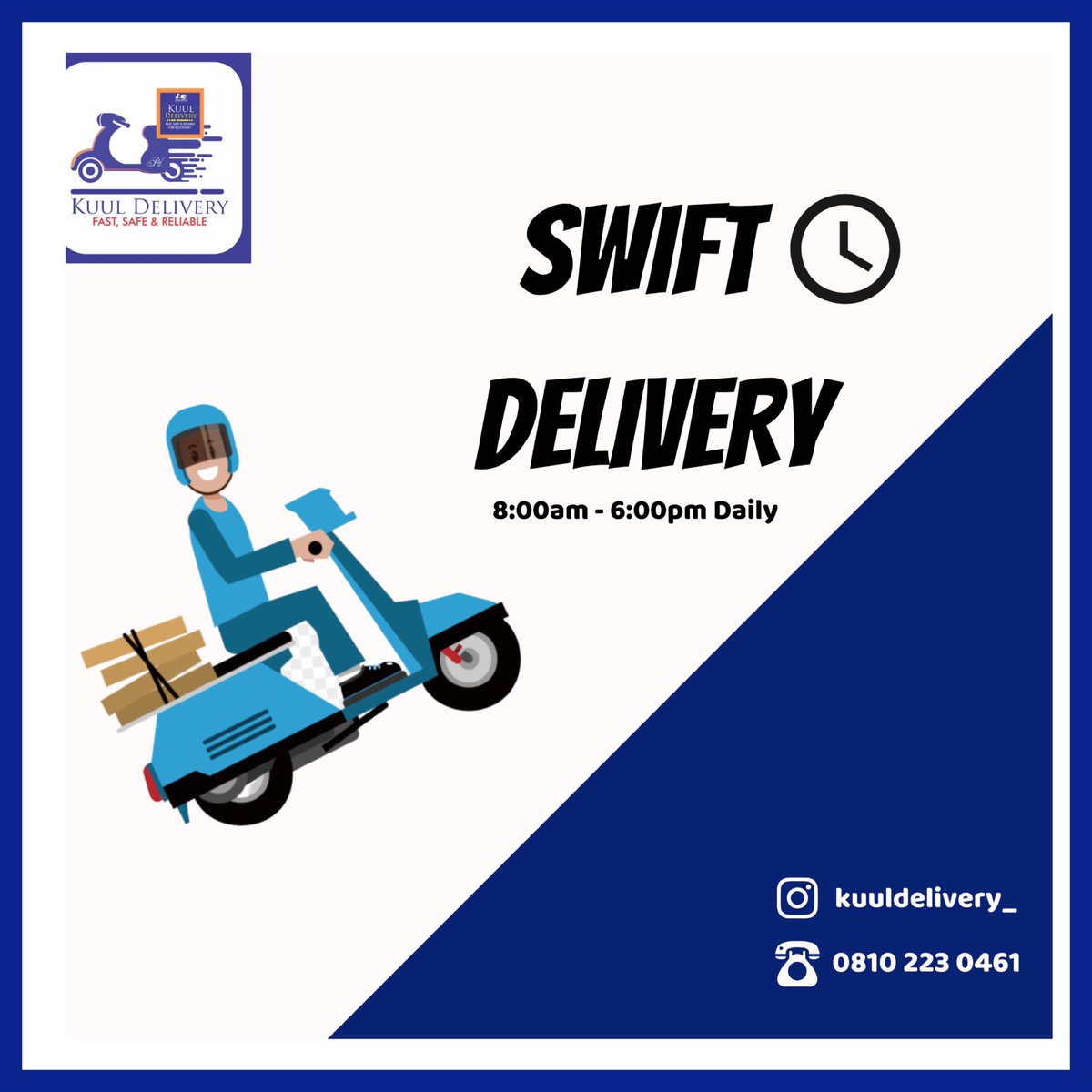 Akureevents's tweet image. @kuuldelivery_ 

No Excuses!!! We Deliver 8am -6pm Daily , 7 days in a Week 🚚 
_

Schedule a Pick up by Calling 
_
08102230461
_
wa.me/2348102230461
_
#AkureDelivery #DeliveryinAkure #DeliverycompanyinAkure #LogisticsCompany