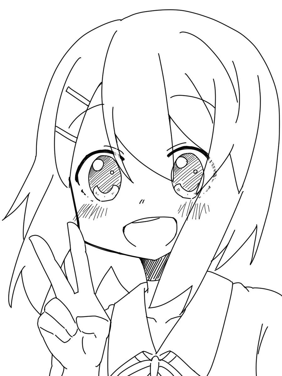 あろおん 最近線画の状態でもきれいに見えるように意識して描いてるので線画も置いときますね あろおん 最近線画の状態でもきれいに見えるように意識して描いてるので線画も置いときますね