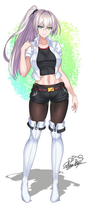 Angel Valentine #女の子 #オリジナル #ロング髪 #魅惑のふともも https://t.co/gOng01c9K9 