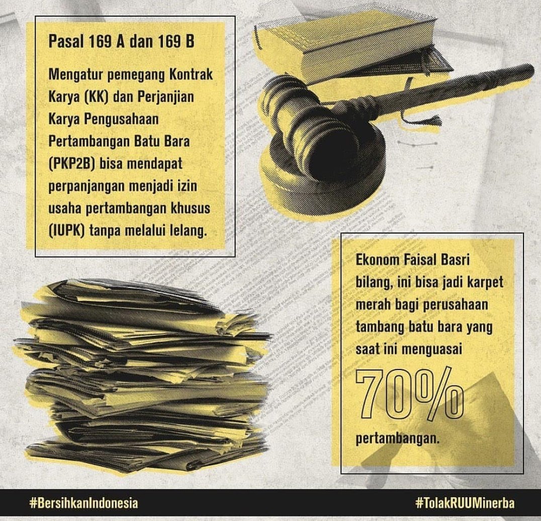 Dandhy_Laksono's tweet photo. Menurut saya ini 4 hal paling jahat dalam UU Minerba yang baru diputuskan DPR di tengah pandemi. https://t.co/nqcVUMHshU