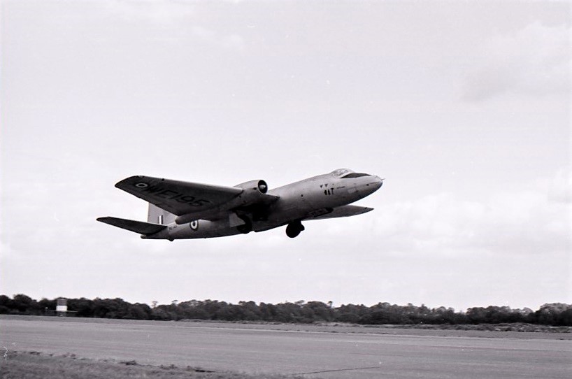 Today's Header Photograph is of Royal Air Force English Electric Canberra WE195 at Biggin Hill in 1966. #peterkeatingarchive #englishelectriccanberra