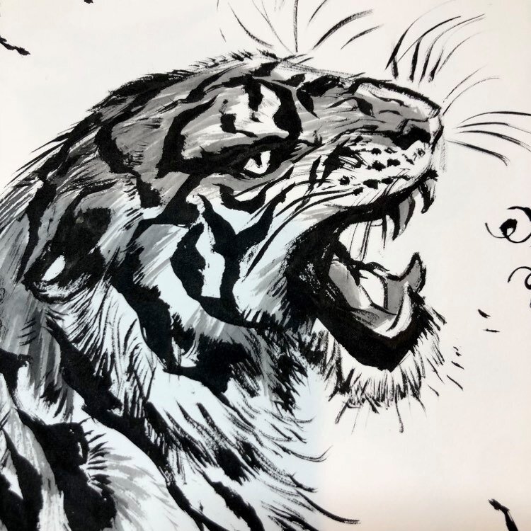 One of my originals is available once again as the buyer backed out! Tiger looking for a home =) #MaySketchADay 
https://t.co/7wJErJeCjI 