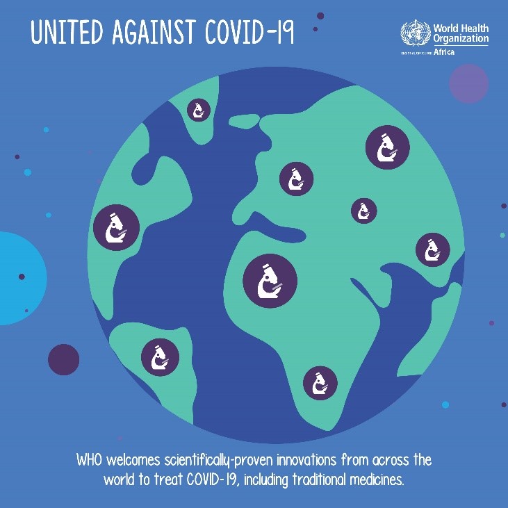 We welcome all efforts to find a treatment & cure. 

Traditional medicine backed with scientific methods, tools & guidelines can make a significant contribution to better access to medicines & achieving #UHC in Africa. #UnitedAgainstCOVID19