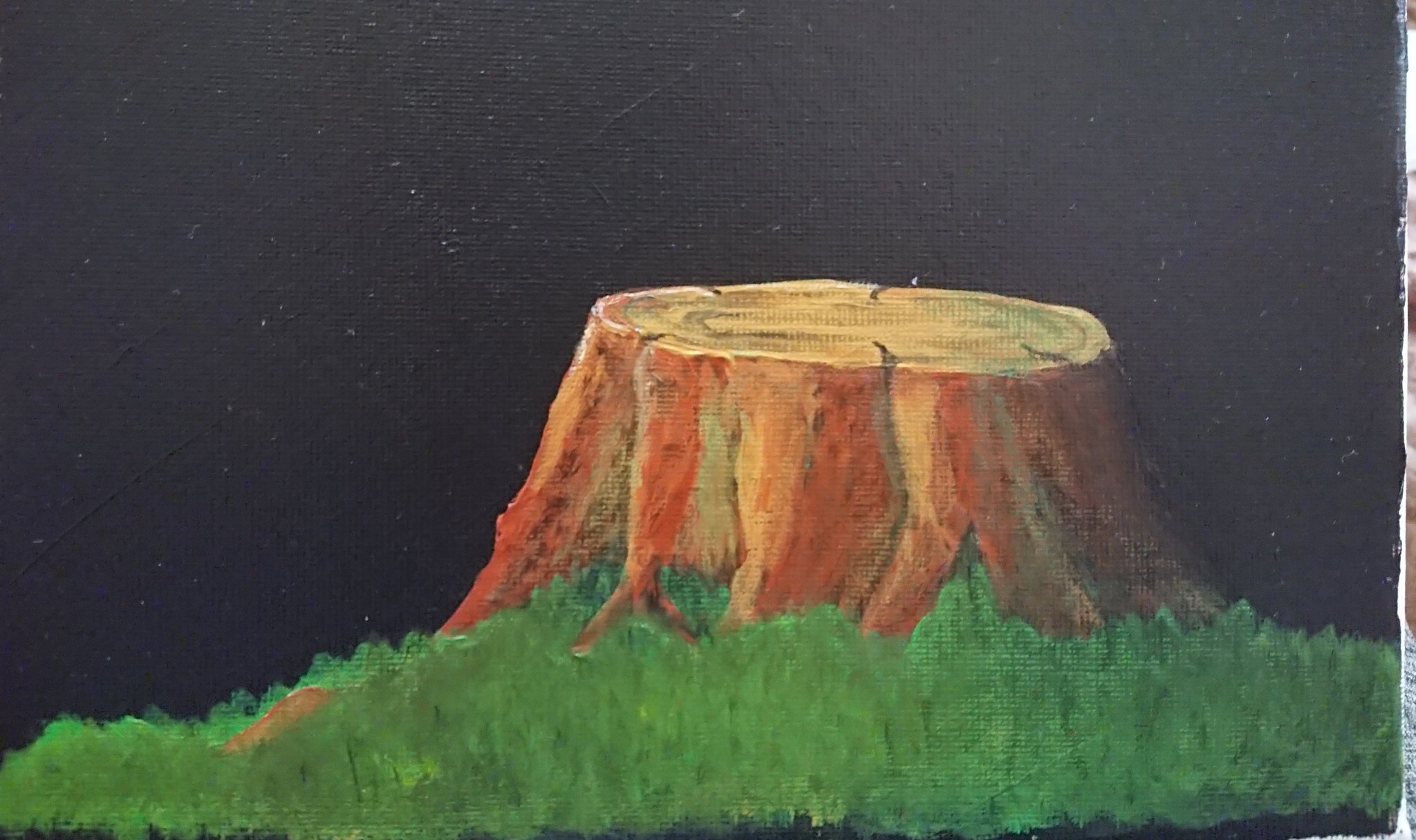 Kocoron Poem Sun リキテックス アクリル絵具 切り株 チャレンジ 改めて画家さんって凄い そう思った昼下がり Youtube0 25倍速で観ながら 楽しみました ぜんぜん違う 笑 途中迷ってごまかして 悪戦苦闘した事が 凄くわかる絵だけど 自分