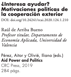 iolivie's tweet photo. Muchas gracias Raúl de Arriba y @CidobBarcelona por la reseña de #AidPower & Politics en este nº de Afers Internacionals.
Tomamos buena nota.
https://t.co/FJlzWc4g2t https://t.co/HG30EJxpRJ