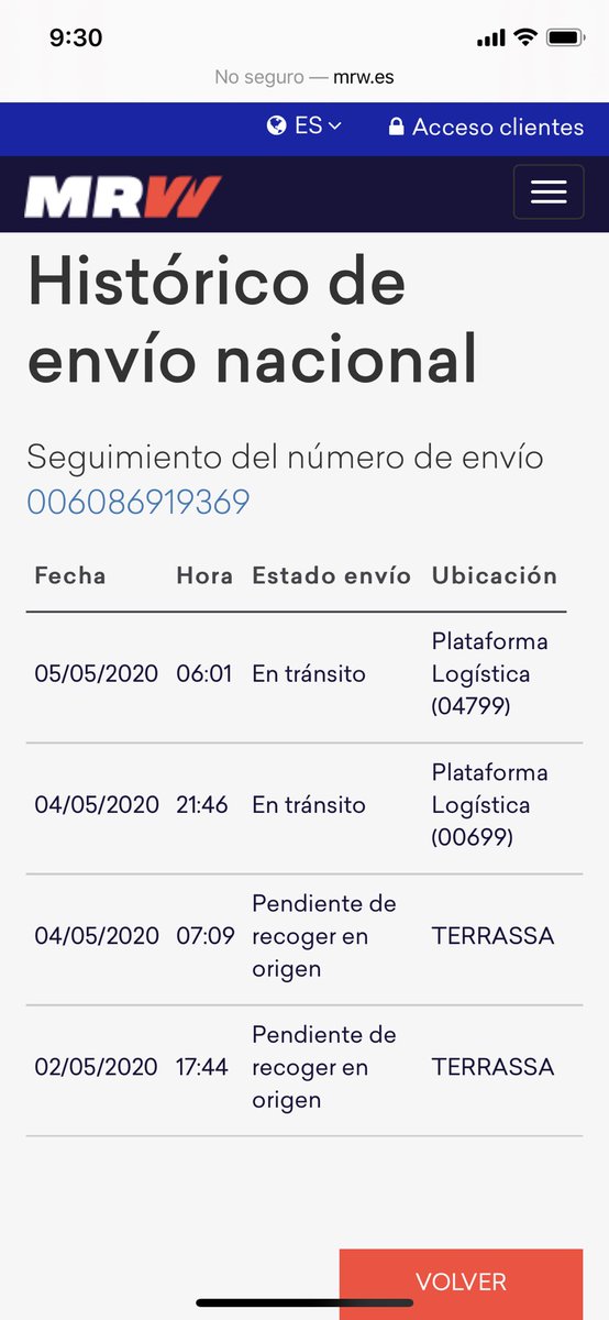 polmos28's tweet photo. Como es posible @MRW_clientes que el pedido siga en tránsito después d 9 días??sin dar solución? Si era urgente a vosotros os da igual!! Si no podéis con tanto trabajo que lo haga otra empresa q si cumple con los tiempos!! Me va a llegar en algún momento?? https://t.co/dzKyDRbjji