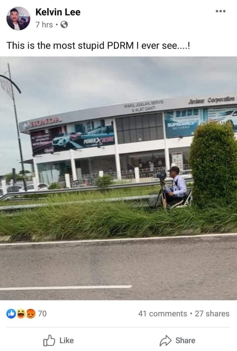 #pdrm jangan biarkan mangkok ni sedap mulut dia je