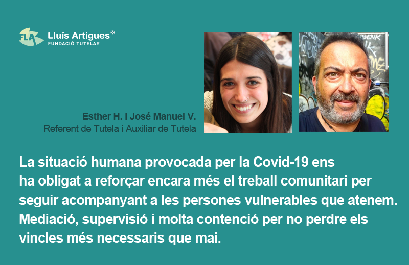 pereclavergrup's tweet photo. A la Fundació Tutelar Lluís Artigues atenem 316 persones que a través d’una sentència judicial han perdut la seva capacitat d’obrar. En el #ConversesVirtual hem reflexionat sobre com estem afrontant l’atenció directa durant el #confinament i la desescalada https://t.co/beCfrUki2C https://t.co/GfhDwiSlBp