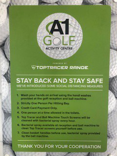A1GolfCentre's tweet photo. Further to the government’s announcement, We are delighted to advise that the A1 Golf Activity Centre has re-opened, we are compliant to the governments COVID-19 guidelines and we are adhering to the governments social distancing rules. https://t.co/4Am21Xuf8L