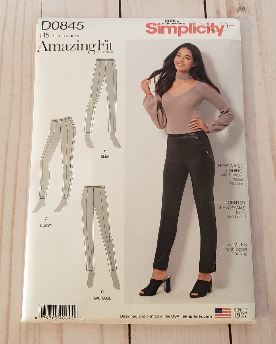 quilts_more's tweet photo. Misses Miss Petite Pants Slim Average and Curvy Fit Sewing Pattern D0845 Simplicity Amazing Fit Collection Size 6, 8, 10, 12, 14 Bias Waist https://t.co/O3dhEN8ZVJ #ImagineQuiltsAndMore #Etsy #AmazingFit https://t.co/eyIFuHDKxl
