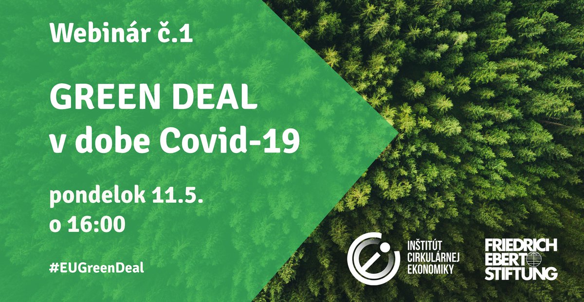 repairably's tweet photo. The Institute of Circular Economy and Friedrich-Eber-Stiftung organized a webinar where they discussed the European Green Deal in the era of Covid19 and the impacts of the pandemic on climate change. Listen to the whole discussion here https://t.co/zZLrw43p6j
#covid19 #GreenDeal https://t.co/OxZwTjacsE