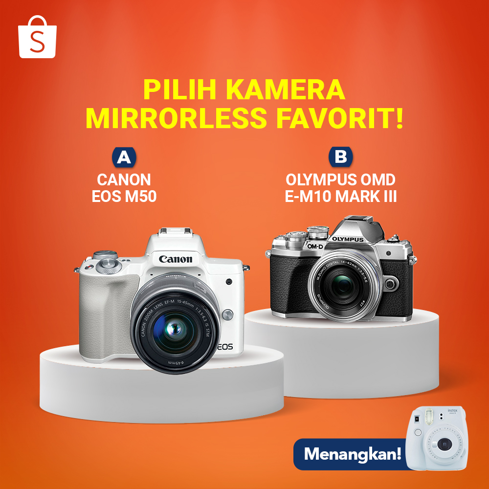 Sobat Shopee, ada giveaway Fujifilm Instax Mini 9 nih! Yang mau, ikutin caranya ya:

1. FOLLOW @shopeeid
2. RT &amp; LIKE tweet ini
3. REPLY pilihan kamu &amp; pakai #HadiahDariShopee SEBANYAK-BANYAKNYA

Pemenang dipilih secara ACAK. Periode sampai 18 Mei '20.
#ShopeeID #ShopeeDariRumah