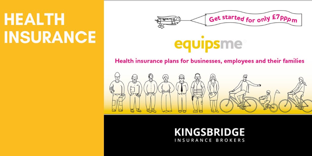 We've teamed up with @equipsme to offer business owners affordable health insurance for their employees at a starting cost of £7 per month per employee.

Visit bit.ly/2VVSvhU to get an instant price online!

#insurancebrokers #health #healthinsurance #equipsme