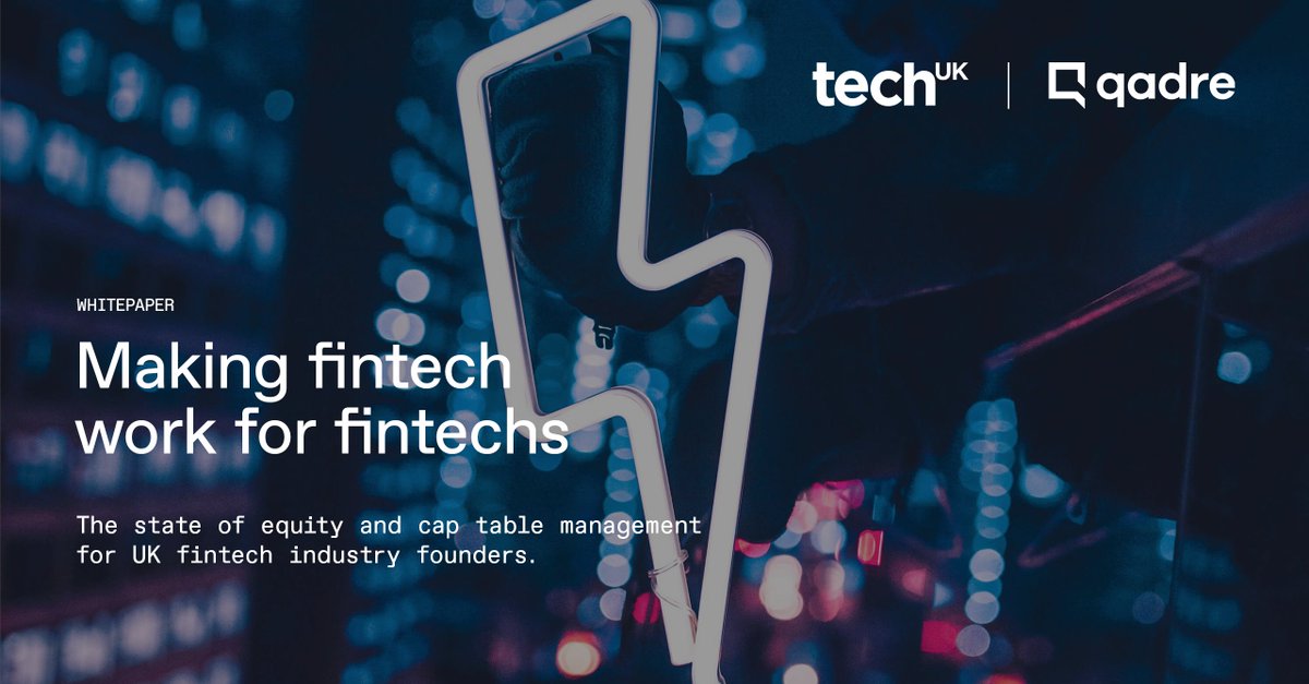 We are delighted to partner with <a href="/Qadre/">Qadre</a> for the launch of an essential study to help any startup to find better ways to manage equities. Read ‘Making Fintech Work for Fintechs’ here: qad.re/making-fintech… #Fintech #StartUp