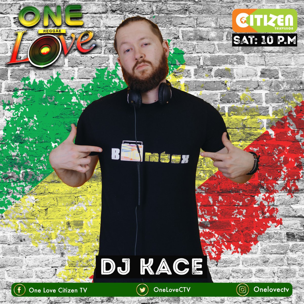 OneLoveCTV's tweet photo. The African Mzungu @DeeJayKace is back on #OneLove this coming Saturday live on @citizentvkenya from 10pm till 1am 🔥
Expect nothing but fire from this legendary man on the decks 🥳
See you then people and make sure not to miss on the best in reggae and dancehall ❤💛💚 https://t.co/AyradIDiqg