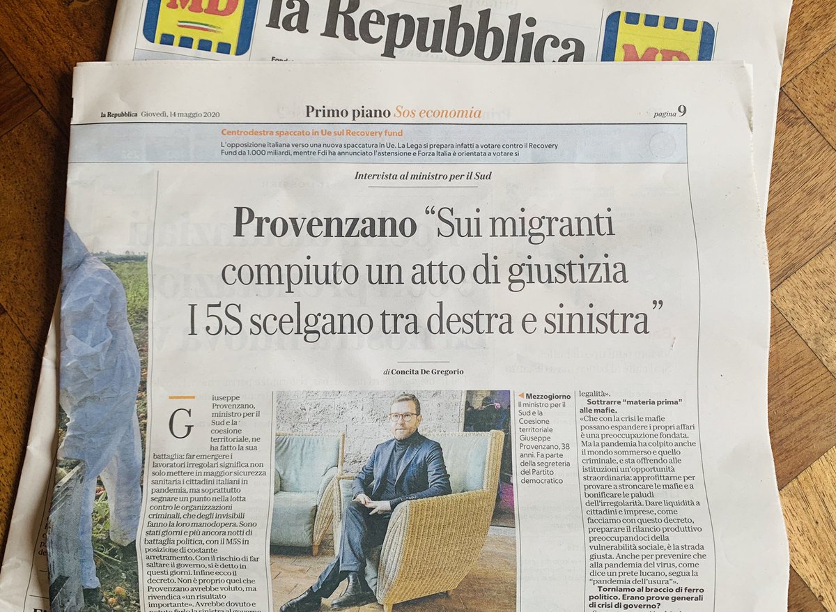 Non esulto, non sventolo le bandiere. Era un atto dovuto, di civiltà. Dico, piuttosto, “Scusate il ritardo”. È un compromesso onorevole, rivendico il risultato. Ma non stavamo parlando di braccia, parlavamo di persone. Non c’è solo l’utilità, c’è la giustizia.
#decretorilancio