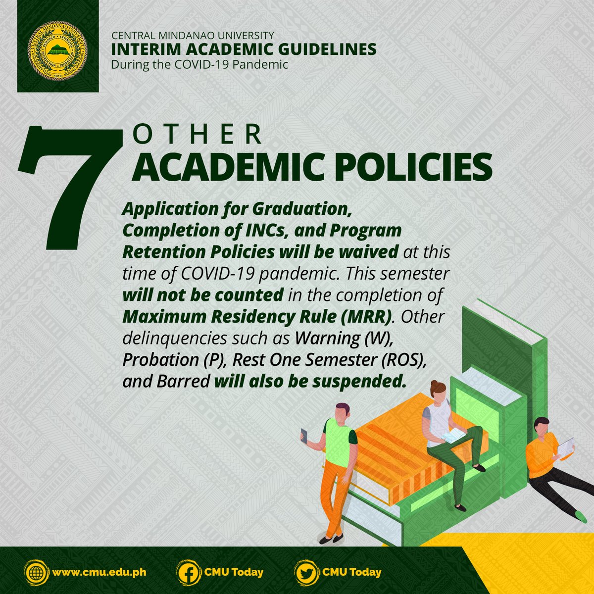  #7Other academic policies