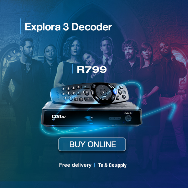 DStv's tweet photo. @GabbyMahlangu Hi @GabbyMahlangu! Why not #keepitremote and level up your viewing experience with great DStv Decoder deals online, including free delivery. Shop now. Ts&amp;Cs apply. https://t.co/LBJggYKeAj
