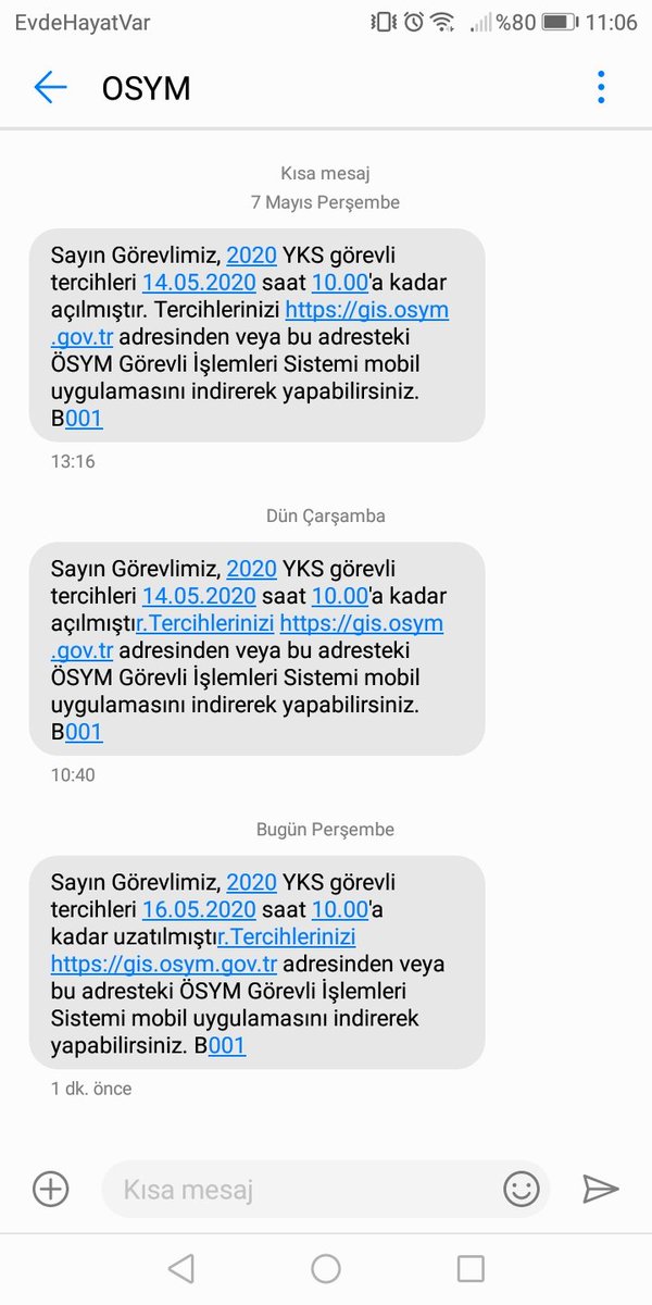 ÖSYM ilk kez bu kadar ısrarla sınavda gözetmen olmamızı istiyor. Kardeşim de dahil bu sene sınava girecek öğrencilerle eğlenir gibi sınav tarihini bir ileri bir geri alıp durdunuz. Şimdi de gözetmen olacak öğretmen bulamıyorsunuz. #YksErteleVirusuYayma 
#yks2020