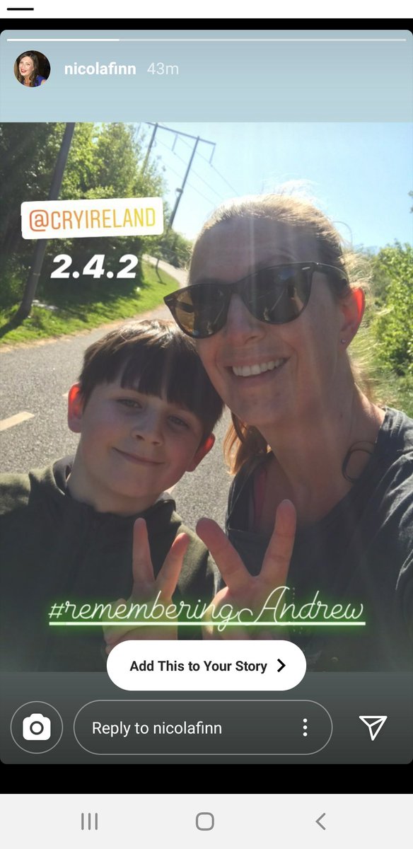 CRYIre's tweet photo. As always fantastic support for https://t.co/Knf4vLjVPb from @nicolagfinn and Cillian has now joined #teamCRY!
Thanks for taking the #CRY242 #challenge while always #RememberingAndrew❤ https://t.co/yCL7IDstVh