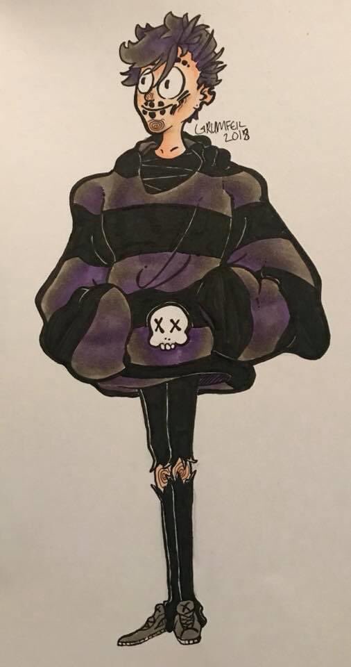 Grumfeil's tweet photo. A few more pieces from my portfolio. I was testing styles  and cutting out paper, but I decided I like messing with negative space within boarders even more.

Markers, Ink, &amp; Cardstock (Copic Markers, Copic Inking Markers, &amp; Ballpoint Pens [Orange &amp; Black]) https://t.co/D9DVopqivs