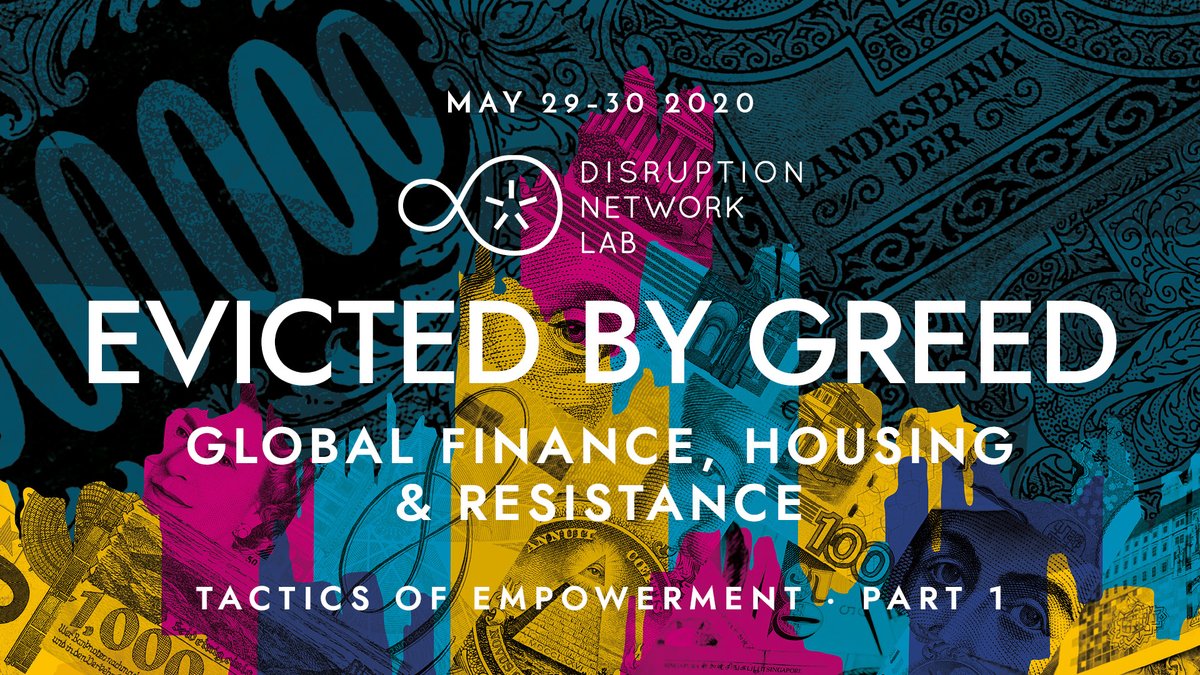 Online conference #EvictedByGreed on 29-30 May investigates how speculative #finance drives the global and local #housing crisis, and gathers global experts &amp; activists to share counter-strategies.

📍 Programme: disruptionlab.org/evicted-by-gre…

- free to attend, no registration needed -