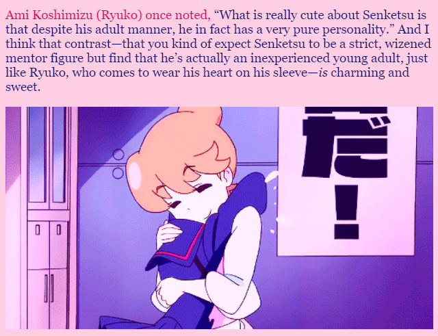 GoopMarshmallow's tweet photo. (2/3) Senketsu isn't really the "stoic, strong-quiet type."

Blog link: https://t.co/fSgwm86EzF https://t.co/JfBu4P3Ell
