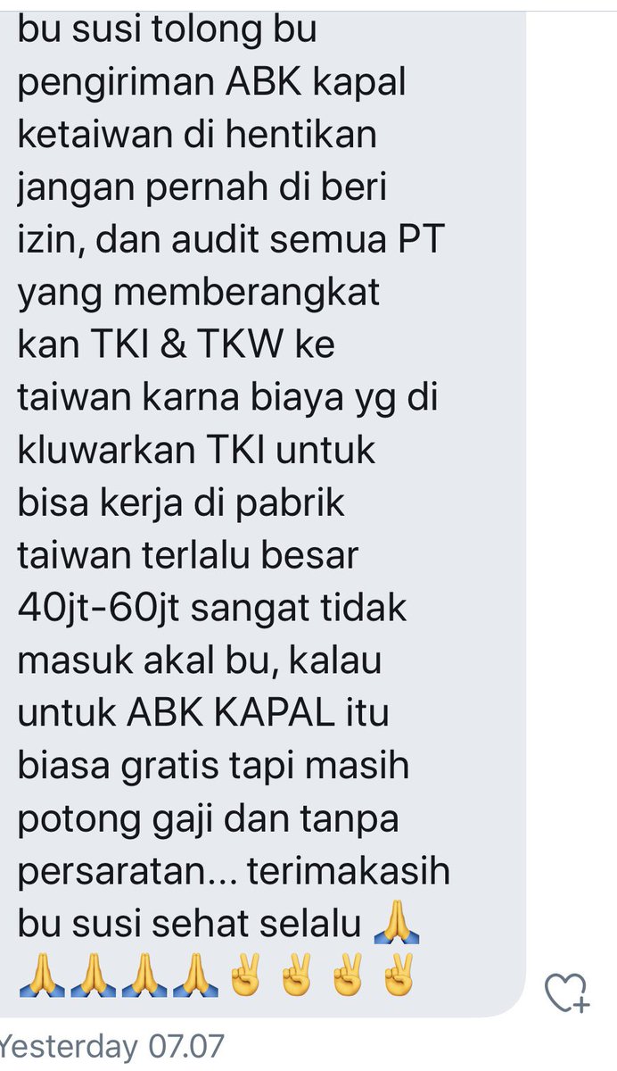 susipudjiastuti's tweet image. DM saya terima hari ini !😰