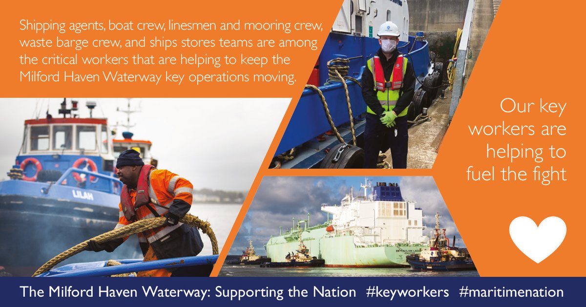 mh_port's tweet photo. Key workers in the supply chain are playing a major role in operations on the Milford Haven Waterway #keyworkers #maritimenation https://t.co/Wl6JANbNpX