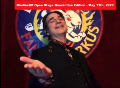 jimsjazzjoint's tweet image. Another great night of Variety Arts online!
Vaudevisuals Recap of May 11th, 2020 Bindlestiff Open Stage Quarantine Edition.
alturl.com/9beaw
#bindlestiff #parallelexit #phattymorgan