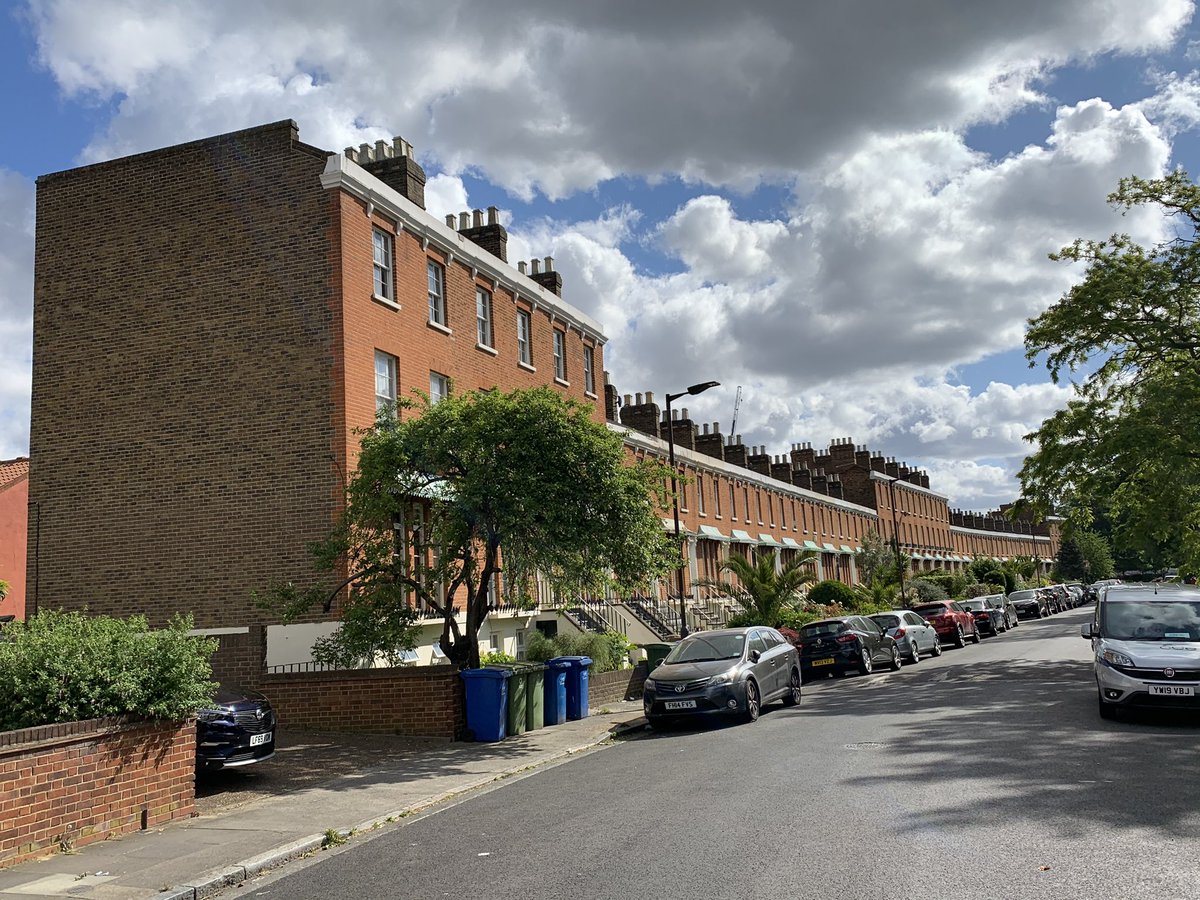 Clifton Crescent, a very handsome retro-Regency street, built c. 1850  #Peck