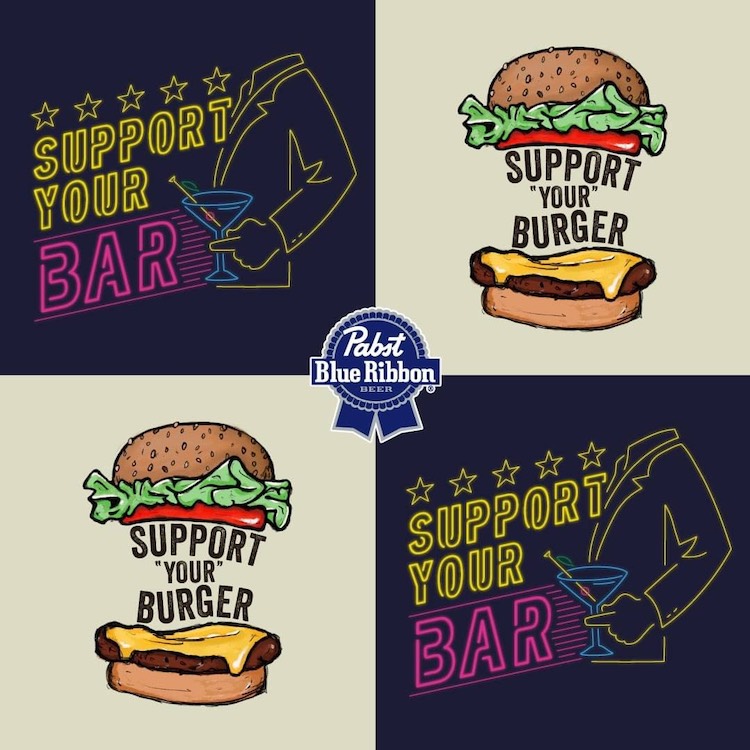 hynm's tweet photo. グビグビ飲めるでお馴染みのアメリカンビアー「PABST BLUE RIBBON」が、コロナで大変なバー、ハンバーガー屋さんを応援するプロジェクトをスタート。
https://t.co/Lku1sNQ2gz
#サポートユア
#supportyour
#supportyourbar
#supportyourburger
#supportyourlocal
#pabstblueribbonjapan https://t.co/QaEAhdrvlo