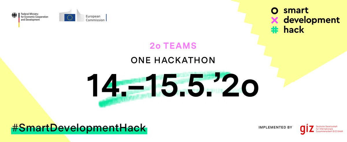 iki_germany's tweet image. Taking place today: With the #SmartDevelopmentHack @BMZ_Bund is calling for innovative #digital solutions to tackle the challenges caused by the #coronavirus in low- &amp;amp; middle-income countries! More info ➡️ toolkit-digitalisierung.de/en/smartdevelo… #TeamEurope