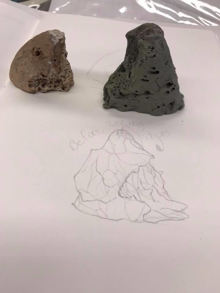 Grumfeil's tweet photo. Pieces I did while in College Studies! (One will look familiar!) I enjoyed these pieces a lot because they pushed what I was willing to do and got me to try new things.

Clay, Ink, Markers (Copic Inking Pens, &amp; Copic Markers) https://t.co/N8hOzRJZWw