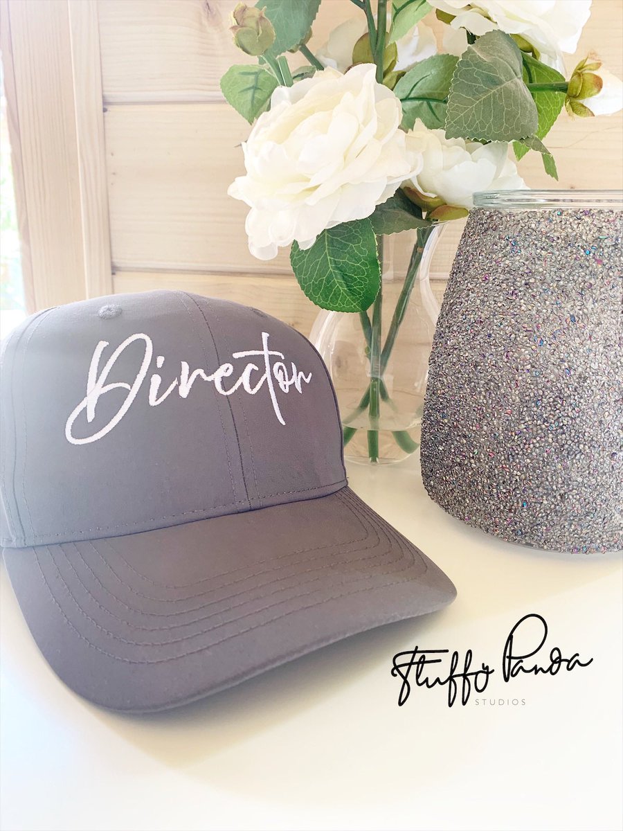 FluffyPandaSt's tweet photo. Loved embroidering these yesterday! Don’t they look fab 🥰

#embroidery #cap #hat #personalised #director #gift #clothing #muminbiz https://t.co/4Nly9jQhan