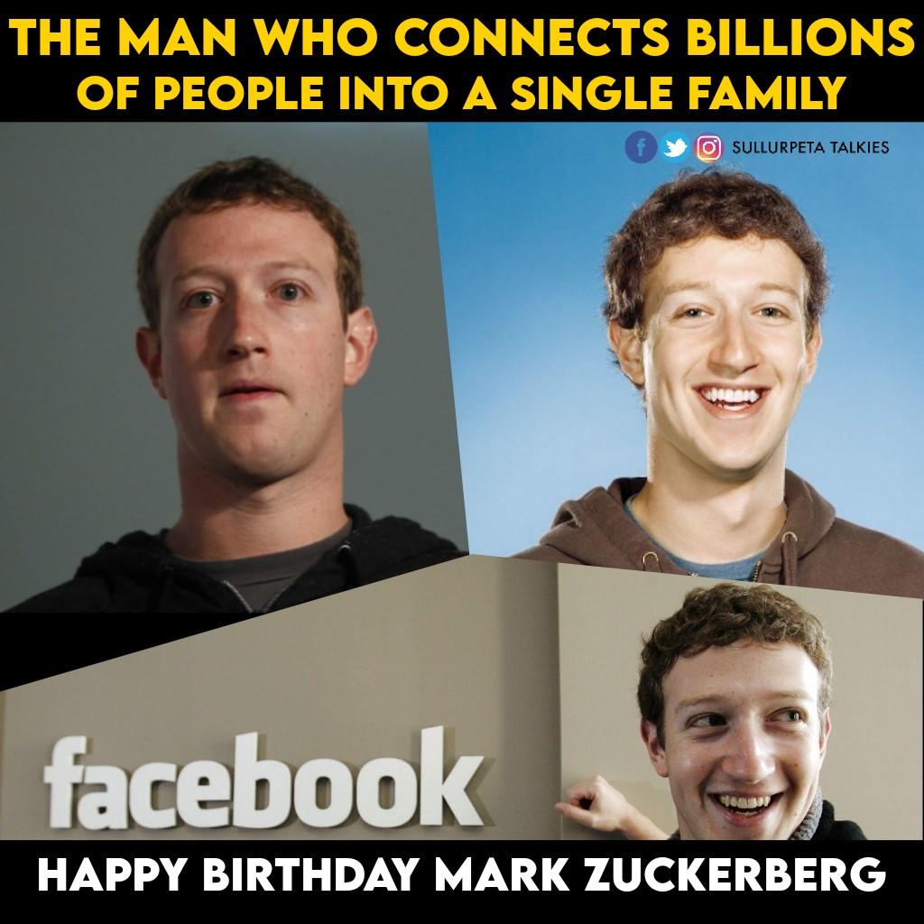  Happy Birthday Mark Zuckerberg The Man who connects billions of people\s in Single Family  