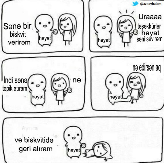 həyat ilə aramdakı əlaqə..