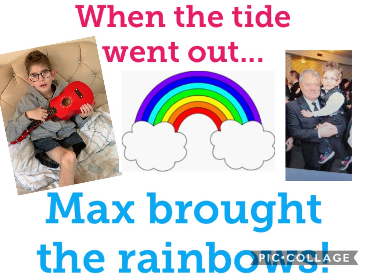 HariKieft1's tweet photo. When the tide went out...@maxboyceMBE brought the rainbows! Diolch Max for making Hari’s 11th birthday in lockdoqn unforgettable! #countthesmiles @tyhafan https://t.co/AY4WIahKtu