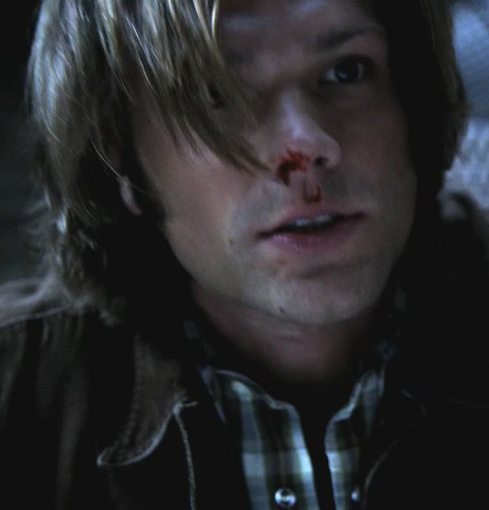 Sam with hell flashbacks/hallucinations