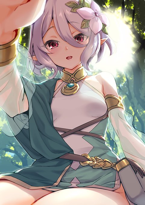 普段描かないタイプの女の子を練習しました
主さまをよしよししているコッコロです 