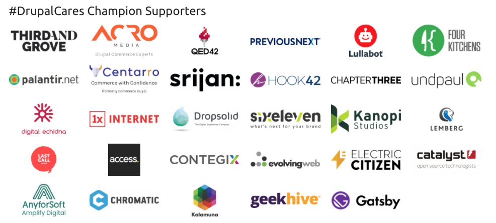 drupalassoc's tweet image. #DrupalCares Champion Supporters have gone above and beyond their normal partnership to provide sustaining support to the Drupal Association in these critical times. ow.ly/114r50ztz0v