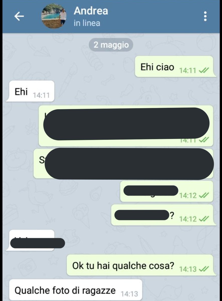 hack_justice's tweet photo. Danilo sono quasi le 15 e sei ancora al letto? Alzati invece di stare su telegram a cercare video pedopornografici e a mandare foto foto ragazzine!
Nella 2° foto c'é il tuo faccino😊 e nella 4° la tua localizzazione gps🙏
@Anon_ITA @LulzSec_ITA https://t.co/Bnp8TdKjzD