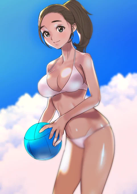この暑さは褐色ビキニを描けという意味でしょう…。

#褐色
#ビキニ 