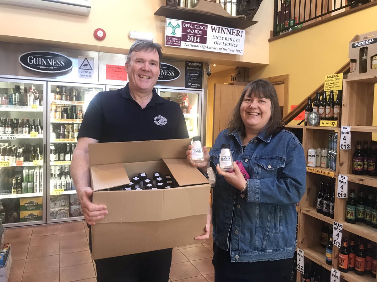 Delighted to be stocking <a href="/SliabhLiagDistl/">SliabhLiagDistillers</a> #handsanitiser produced with #Donegal #kelpie #localdistillery #staysafe #distilledindonegal #supportlocal #donegalhasitall