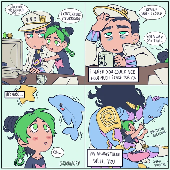 @TodayJojo Thank you for this chain!
Hey there :D I'm Gamu and I make dumb comics and stickers :D
Also, I draw not so dumb stuff too 🤭 